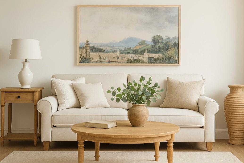 French Panoramic Landscape — Floating Canvas Print