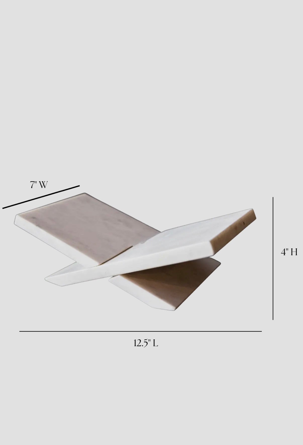 Premium Marble Book Stand | Elegant Marble Cookbook & Coffee Table Display Stand
