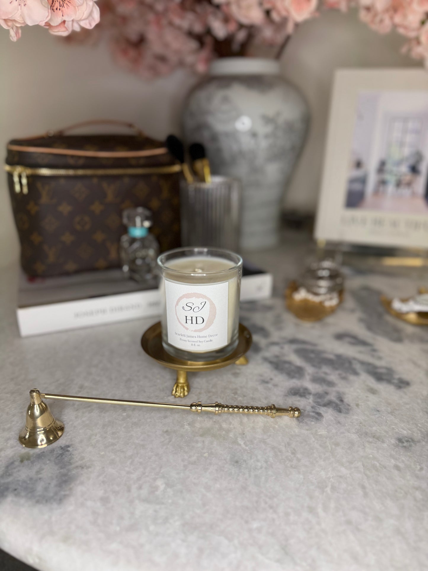 Scarlett James Candle| Signature Candle Scent – Luxury Peony