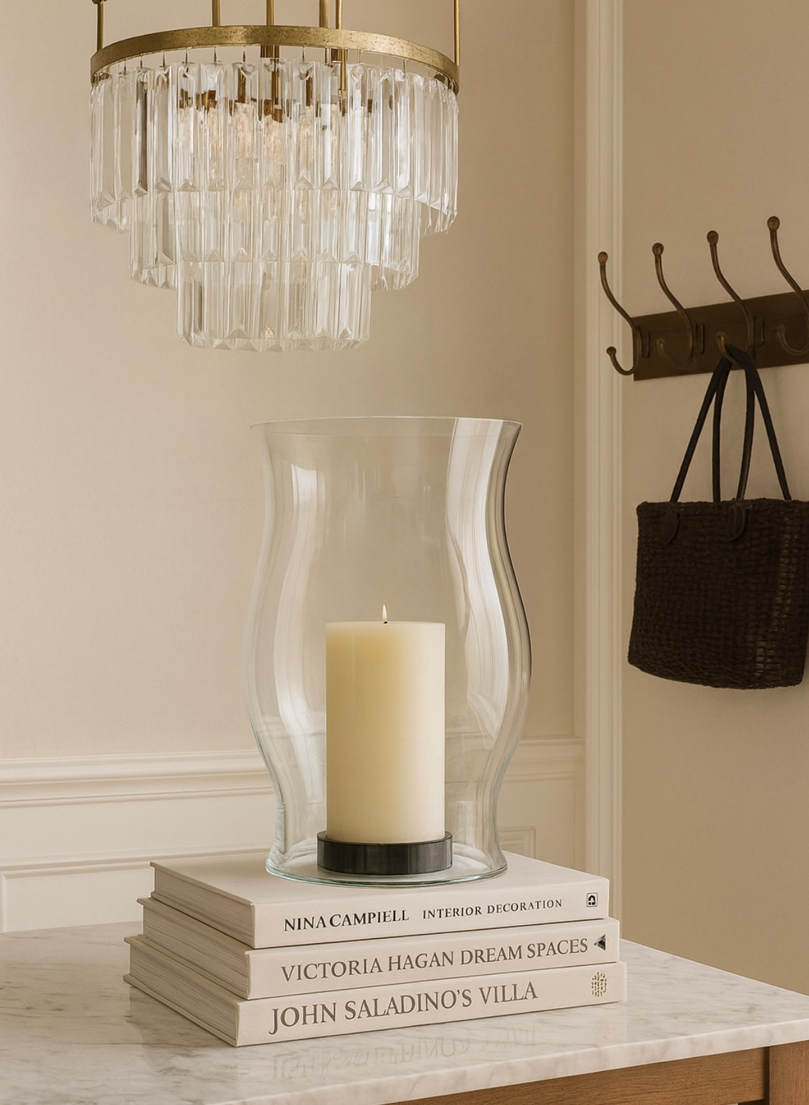 Grande Hurricane — Oversized Glass Candle Hurricane