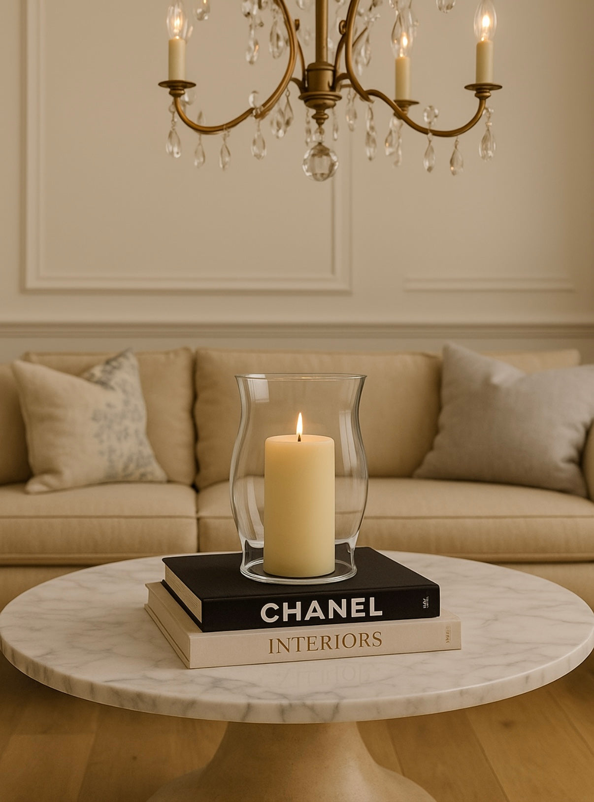 Grande Hurricane — Oversized Glass Candle Hurricane
