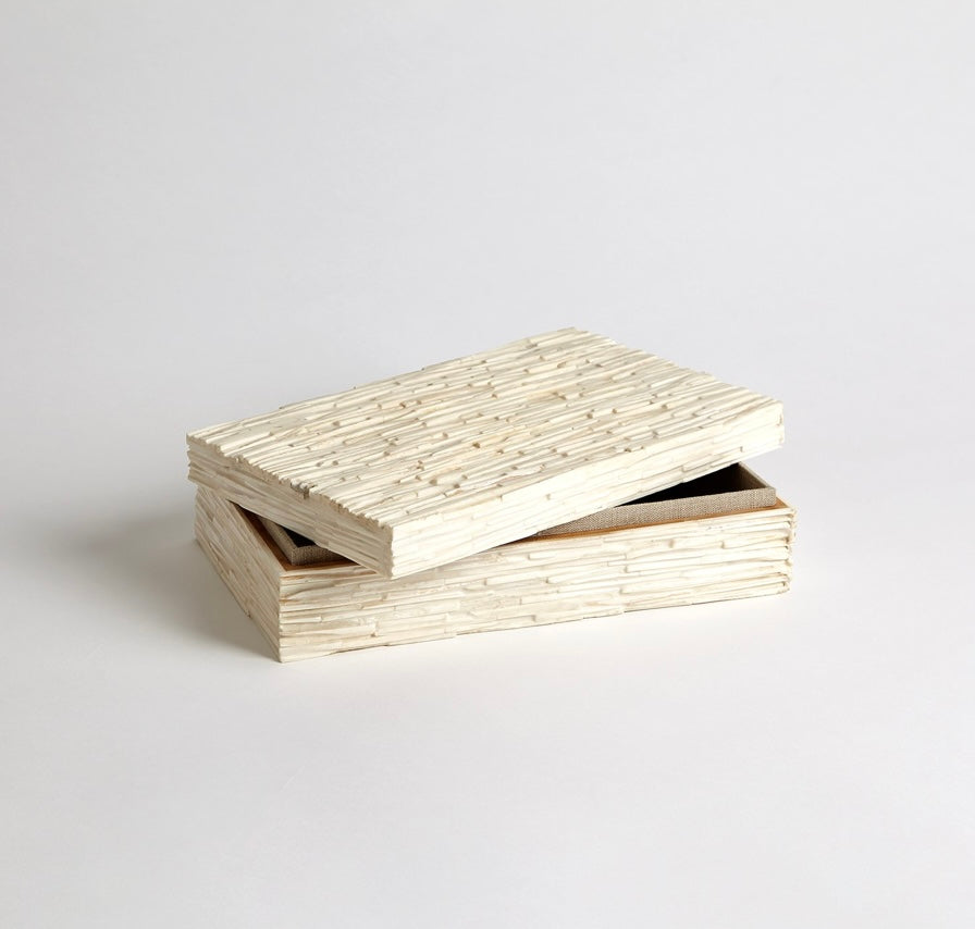 Chiseled Bone Storage Boxes