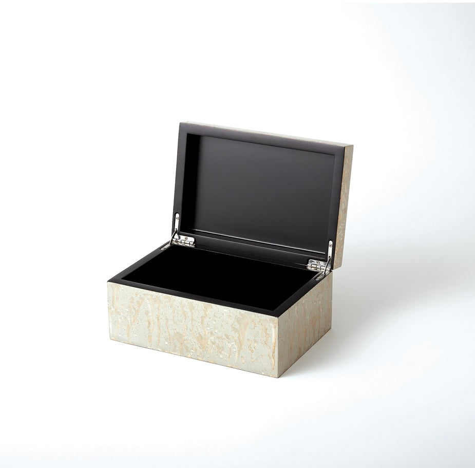 Champagne Silver Leaf Boxes