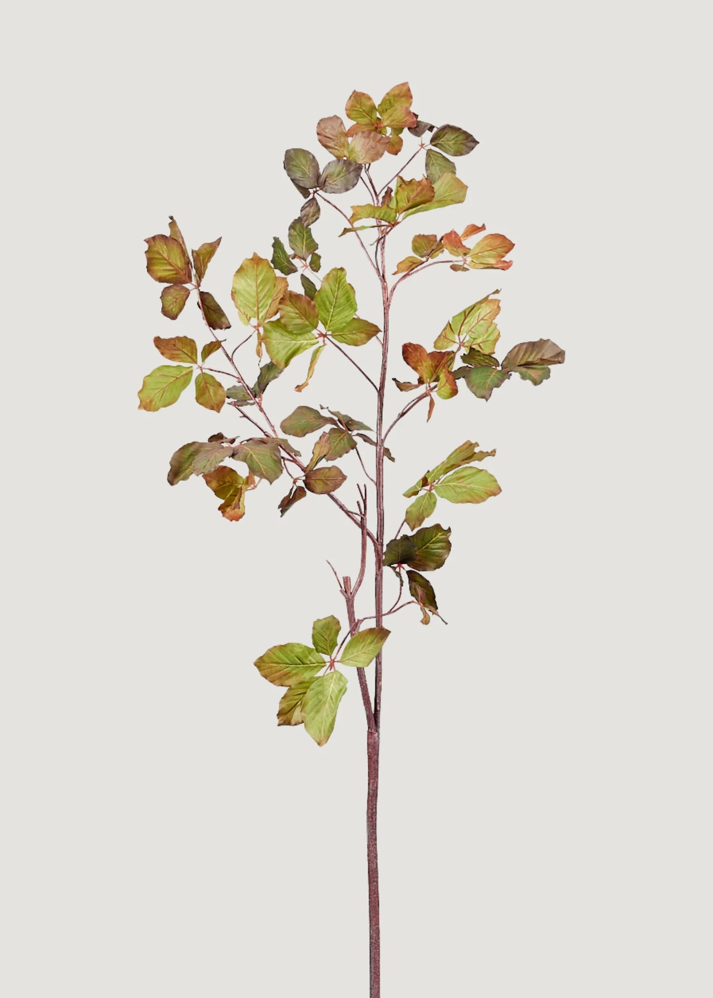 Artificial Chestnut Leaf Branch - 47" Set of 3