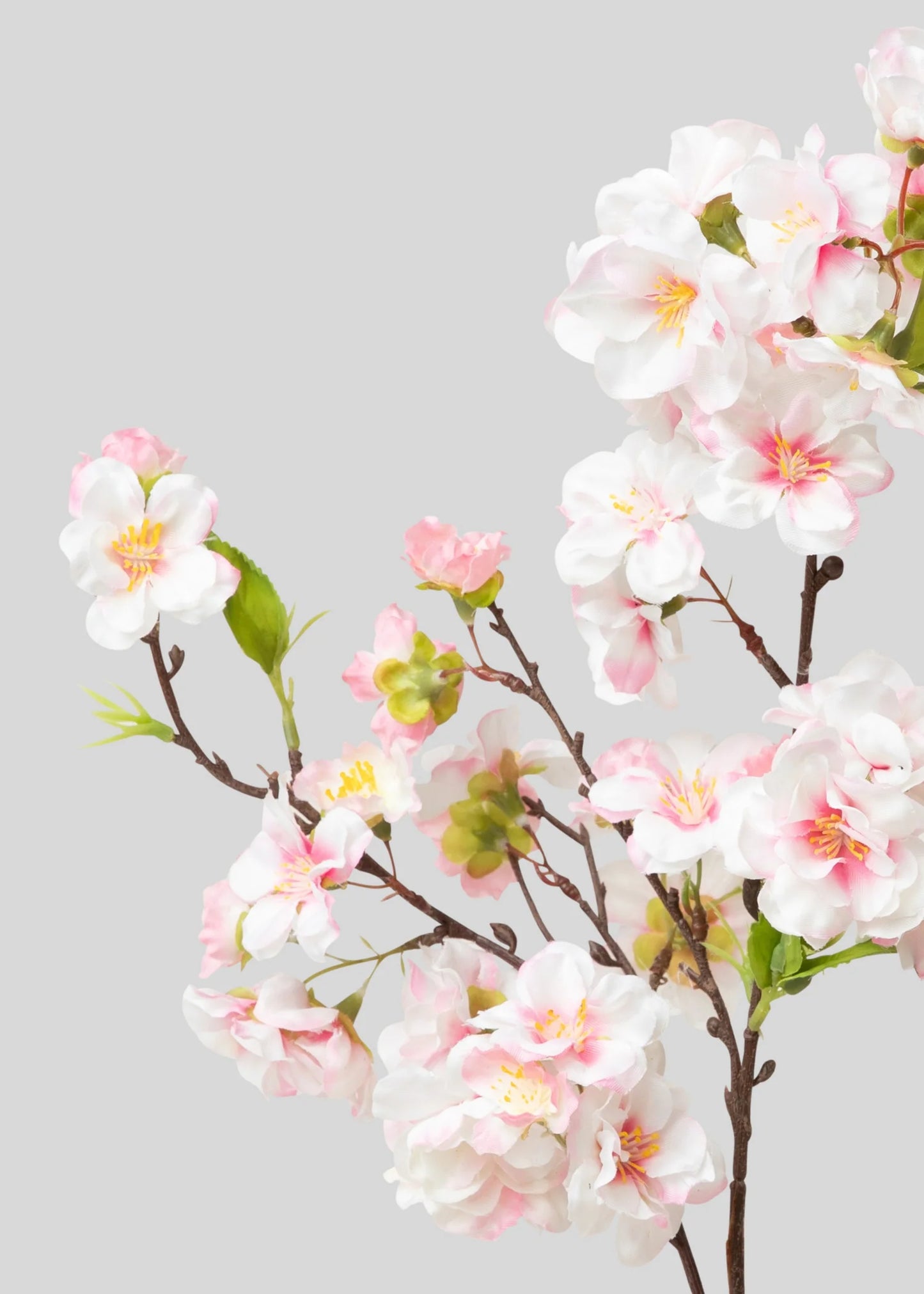 Pink Fake Cherry Blossom Branch Pick - 18" Set of 3