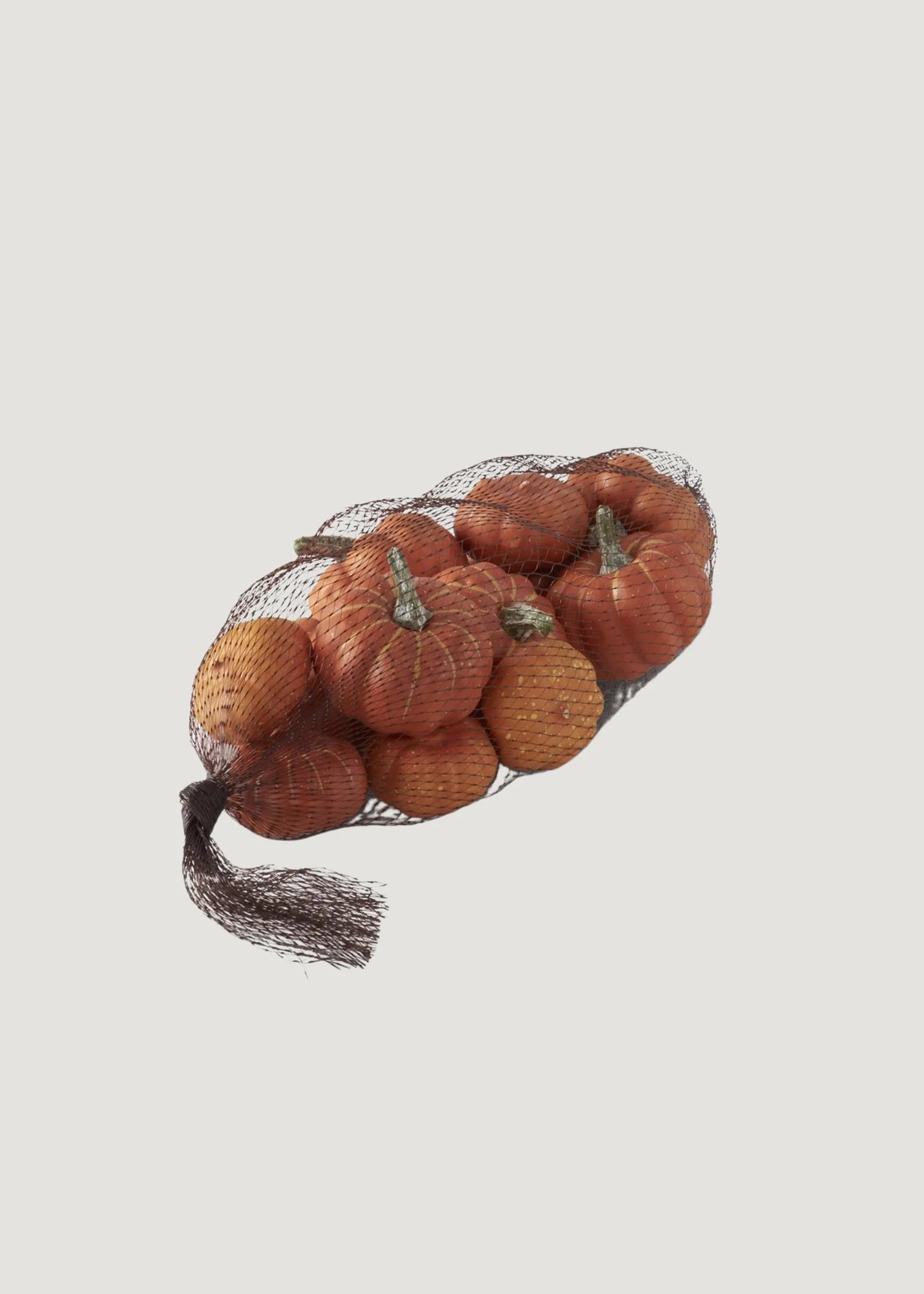 Mini Artificial Orange Pumpkins – Set of 12