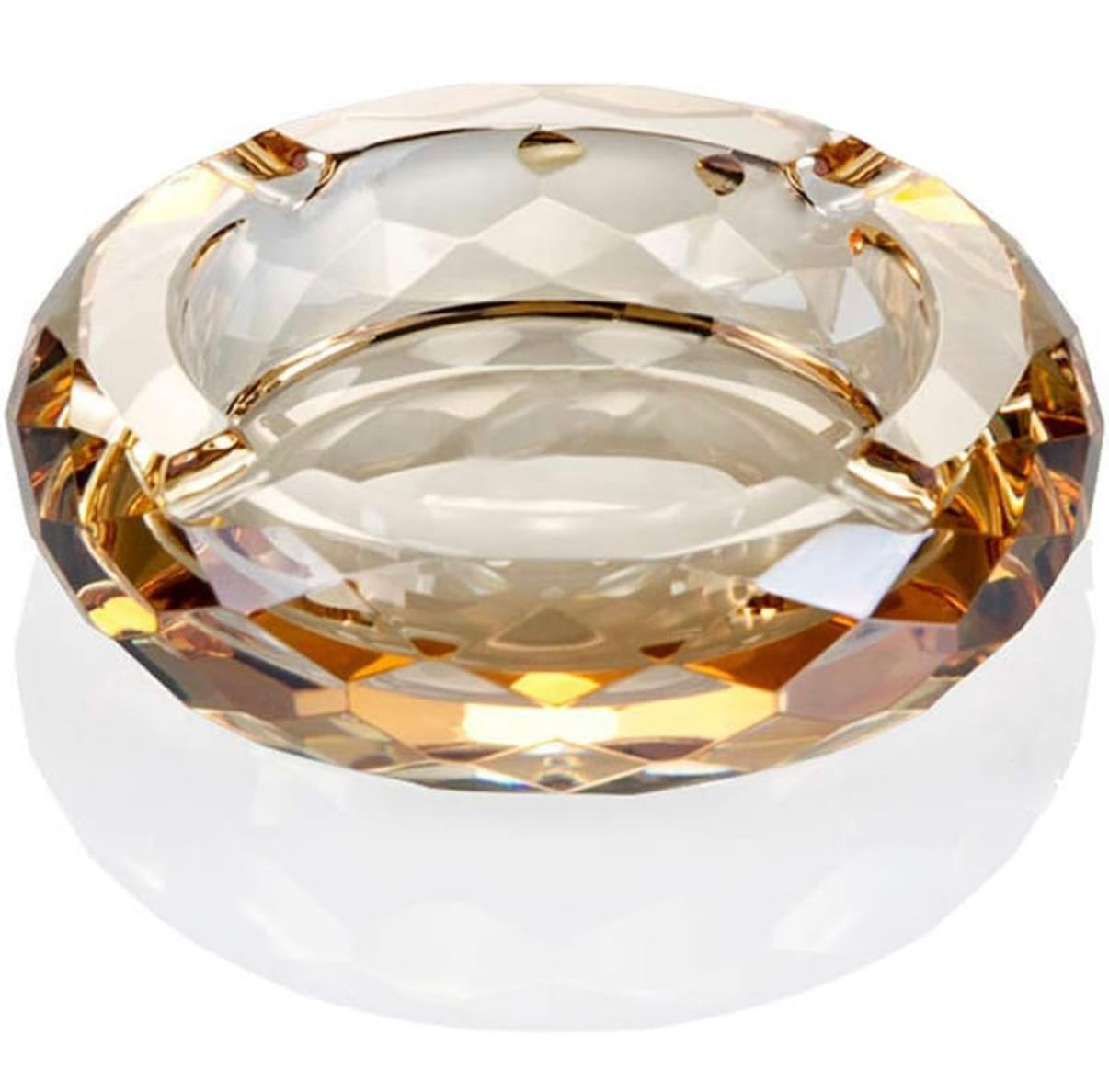 Faceted Crystal Candle Holder — Luxury Glass Decor