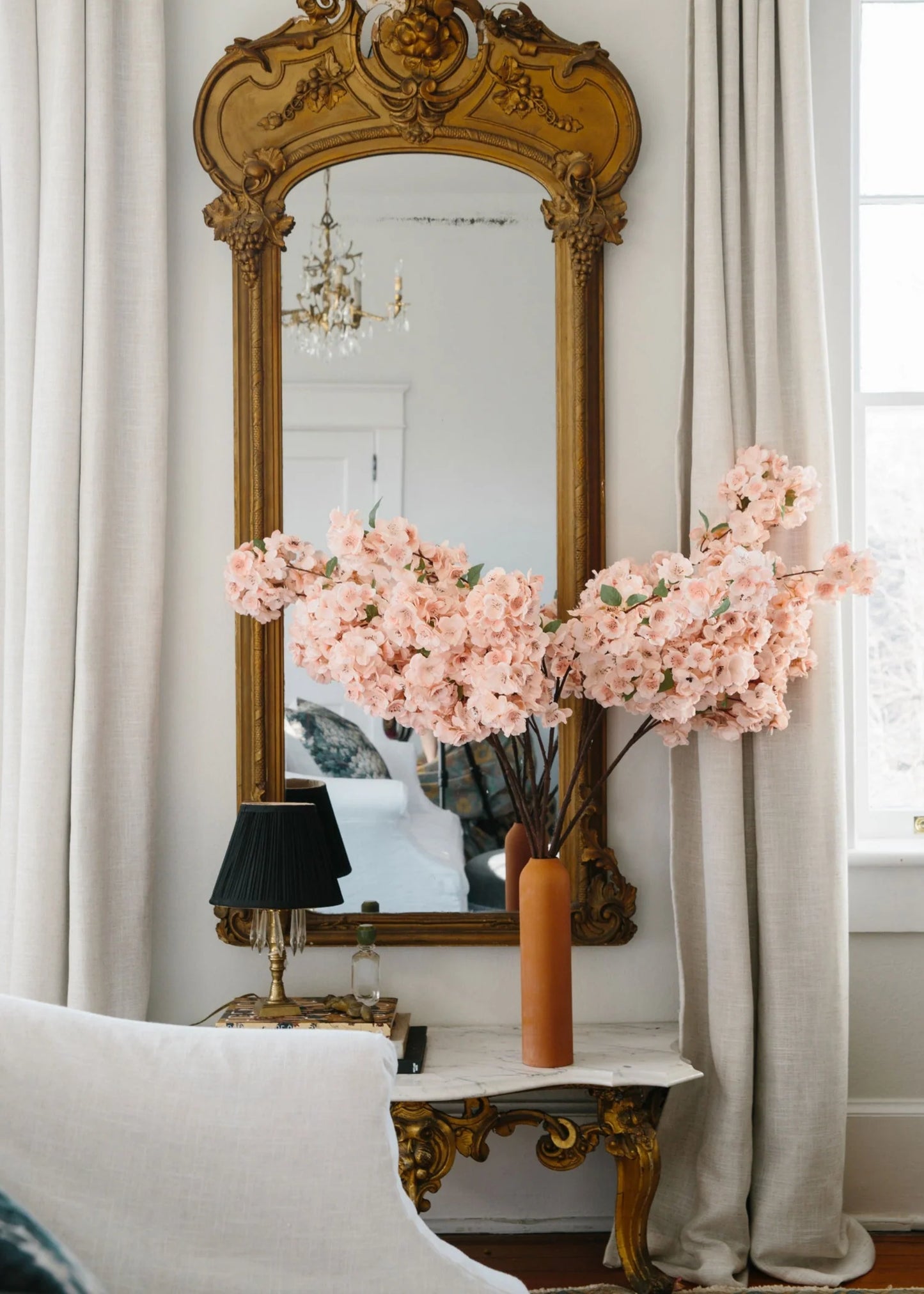 Artificial Cherry Blossom in Pink—44” Set of 3