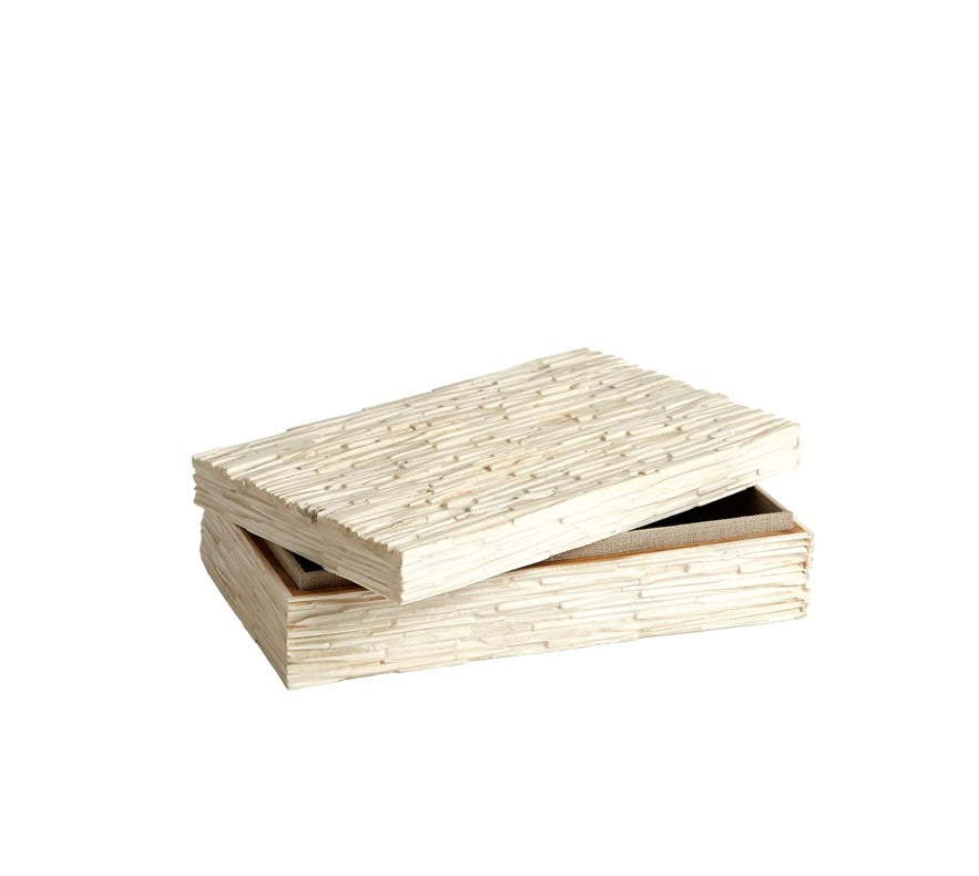 Chiseled Bone Storage Boxes