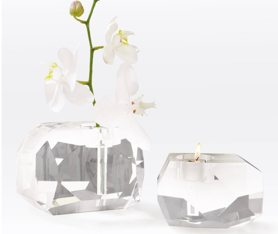 Gemstone T-Light/Bud Vase