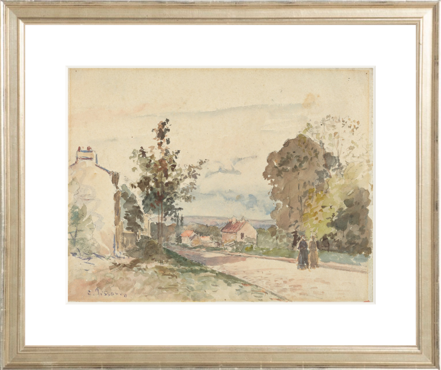 The Road to Versailles | Framed European Landscape Wall Art Print — Gold or Silver Frame