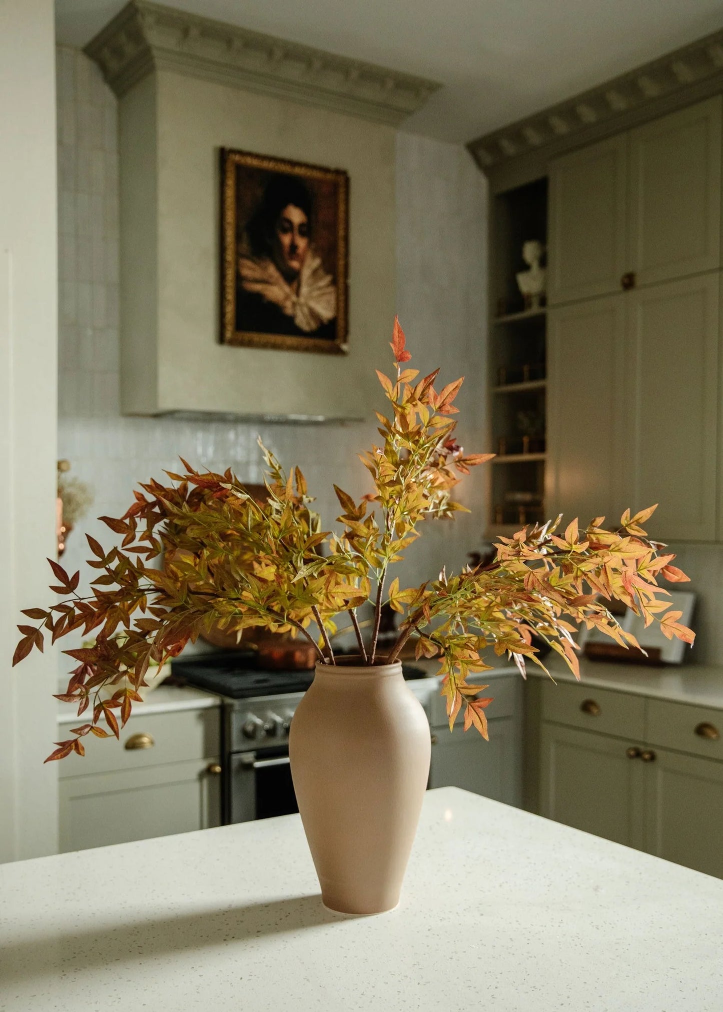 Artificial Nandina Leaf Branch - 39" Set of 3