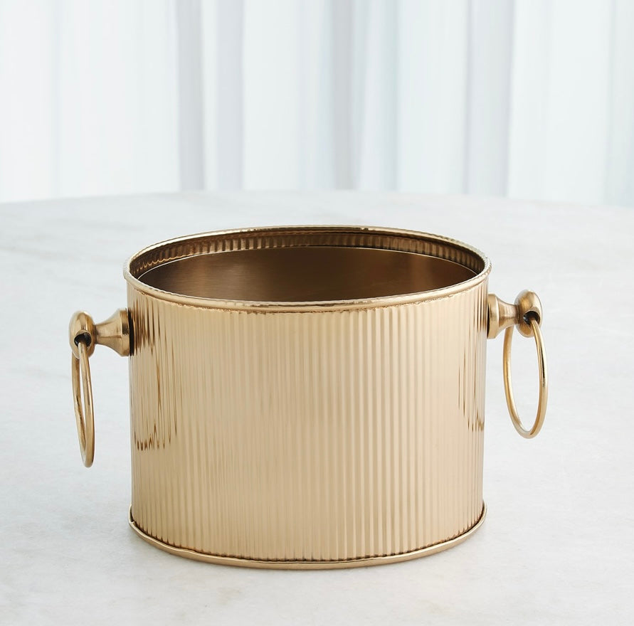 Winston Ice Bucket in Brass