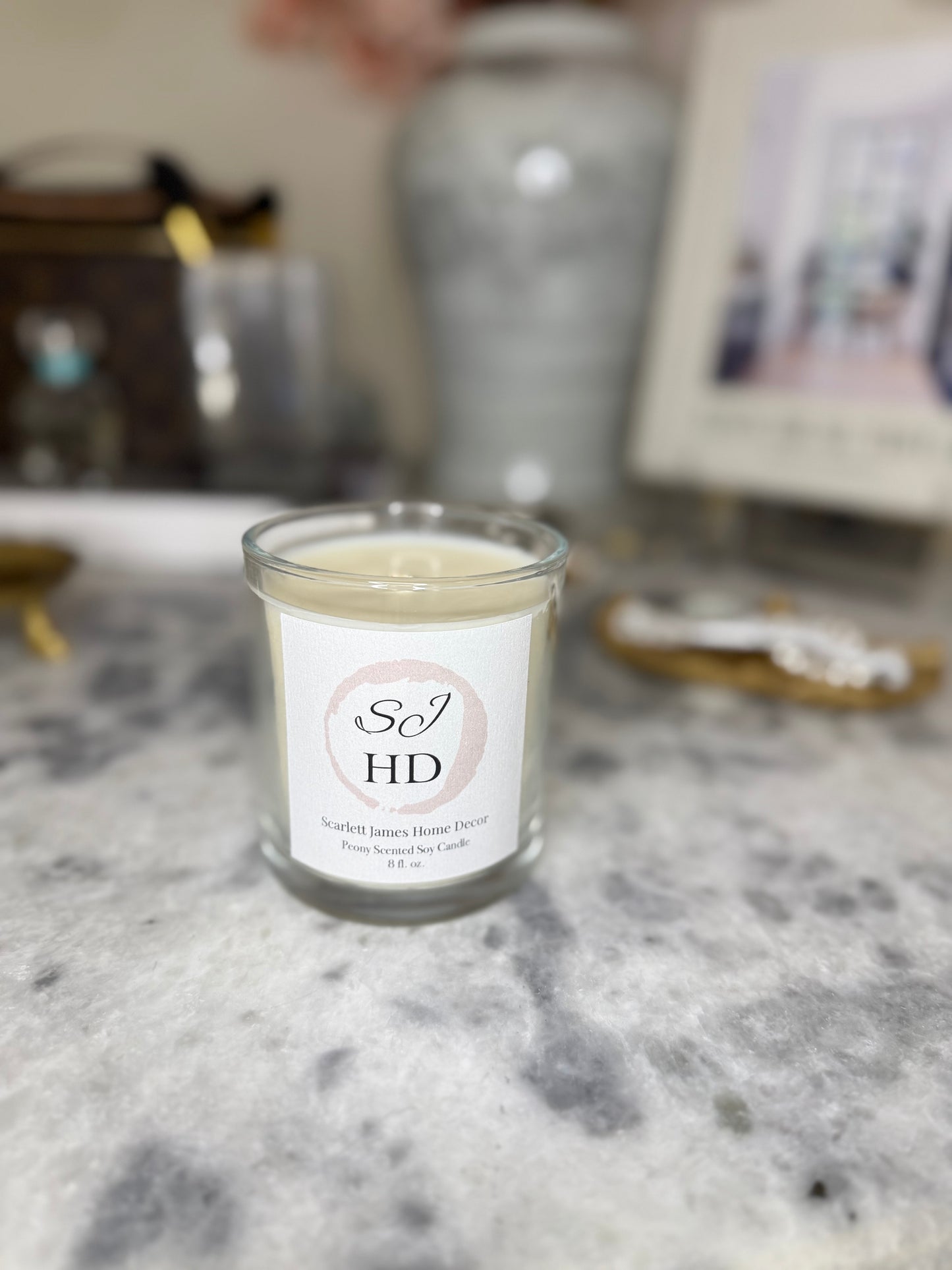 Scarlett James Candle| Signature Candle Scent – Luxury Peony