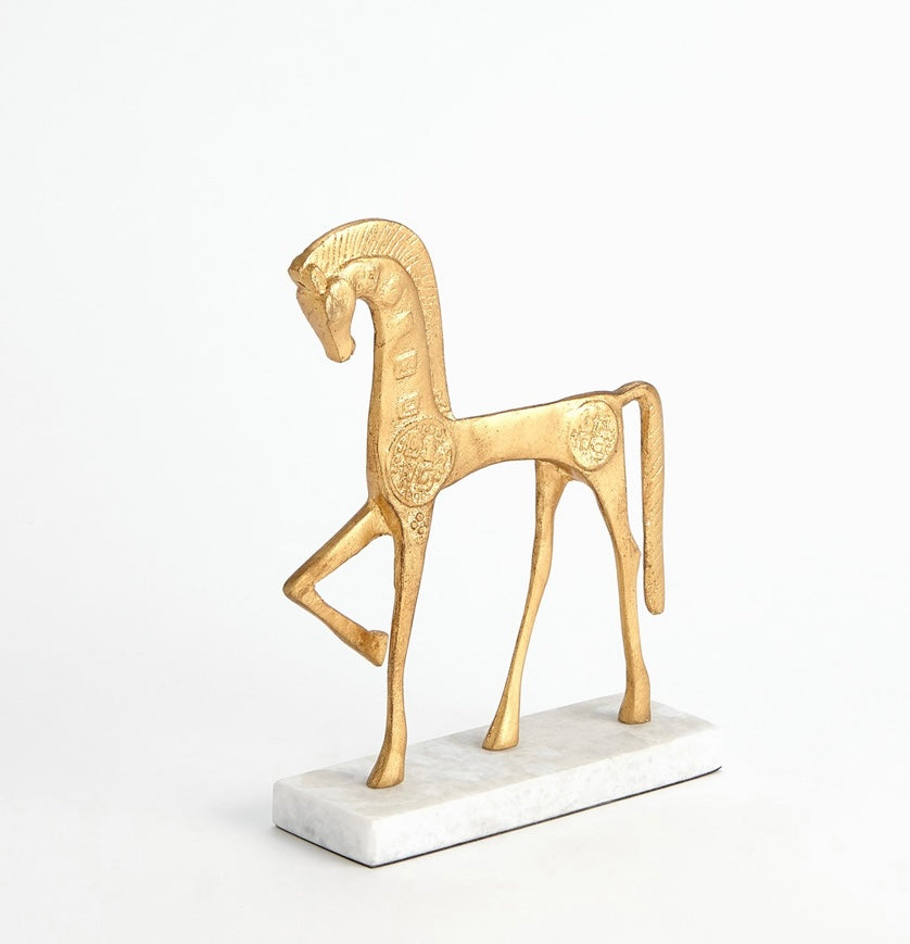Roman Horse in Gold (large)