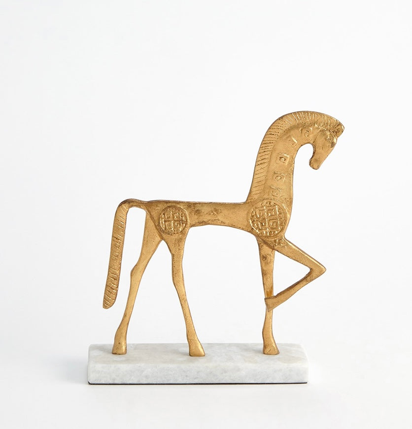Roman Horse in Gold (large)