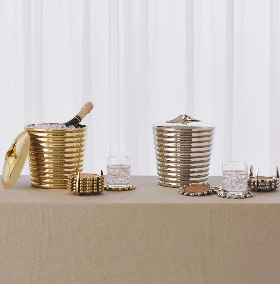 Starburst Crown Coasters-Brass