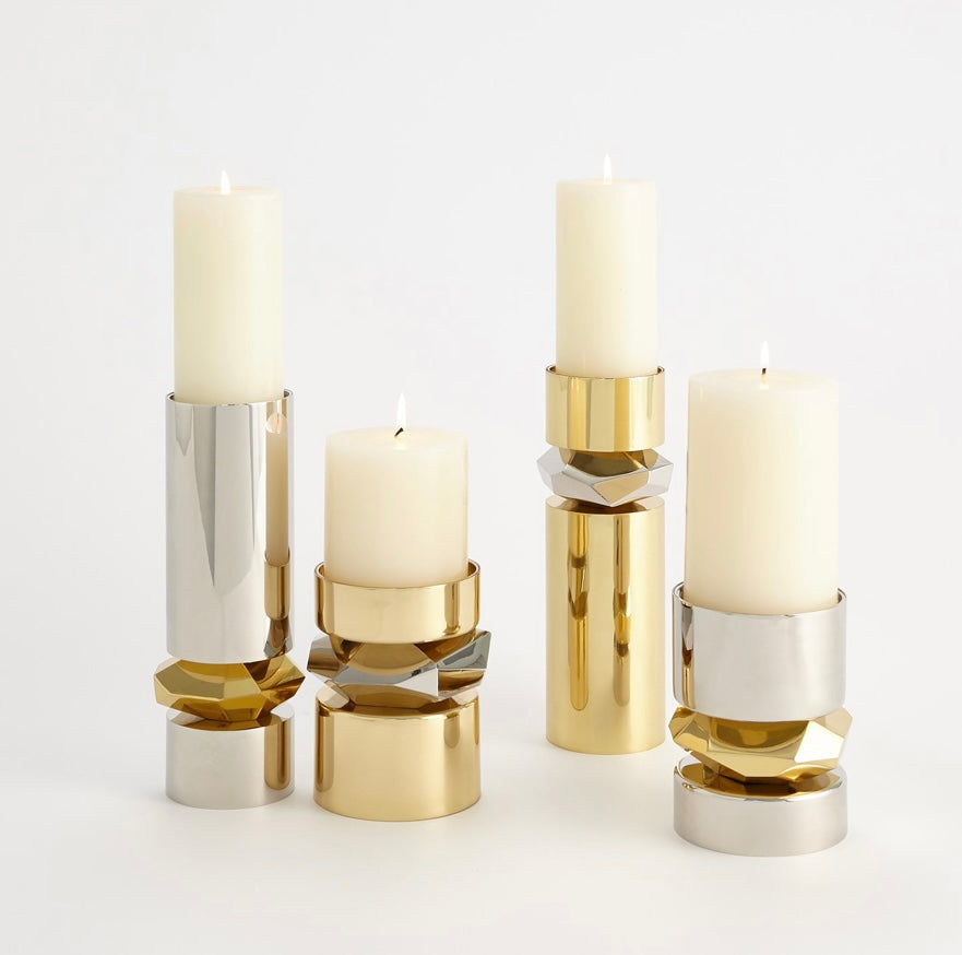 Romano Nickel Candleholder