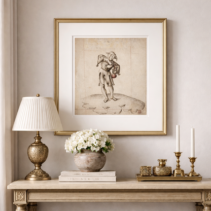 Antique European Jester II Print — Fine Art Wall Decor | Quiet Luxury Living