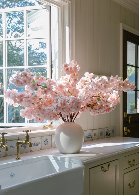 Artificial Cherry Blossom in Pink—44” Set of 3