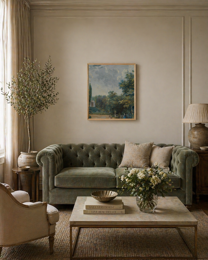 French Park View — Luxury Paris Garden Wall Art | Elegant French Landscape Print