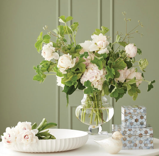 Charleston Hurricane Vase – Luxury Glass Statement Vessel for Candles & Florals