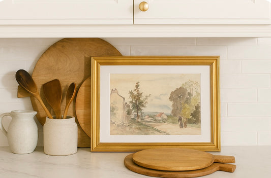 The Road to Versailles | Framed European Landscape Wall Art Print — Gold or Silver Frame