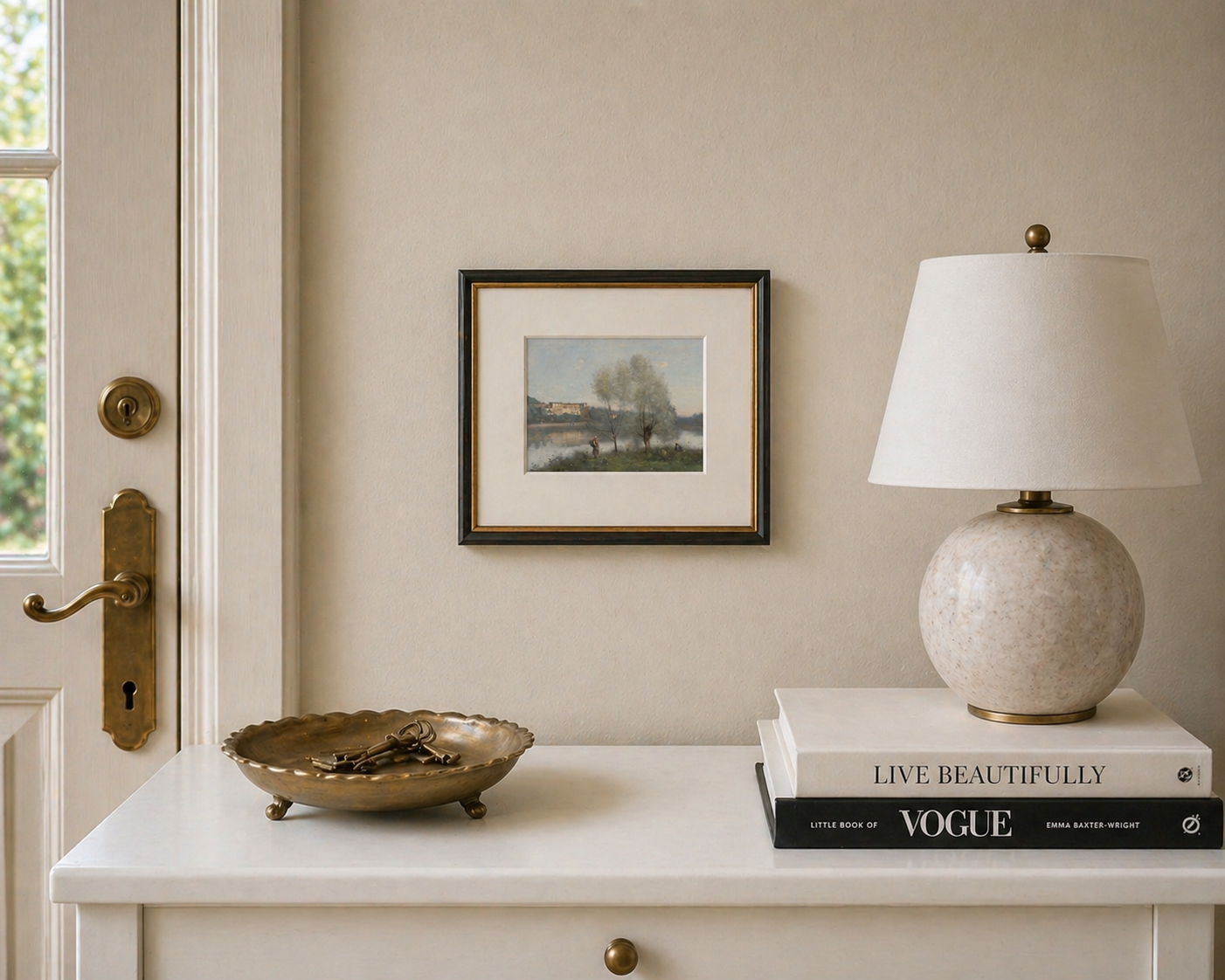 Ville D Wall Art | French Landscape Print | Neutral European Artwork | Vintage Countryside Wall Decor | Quiet Luxury Home Decor