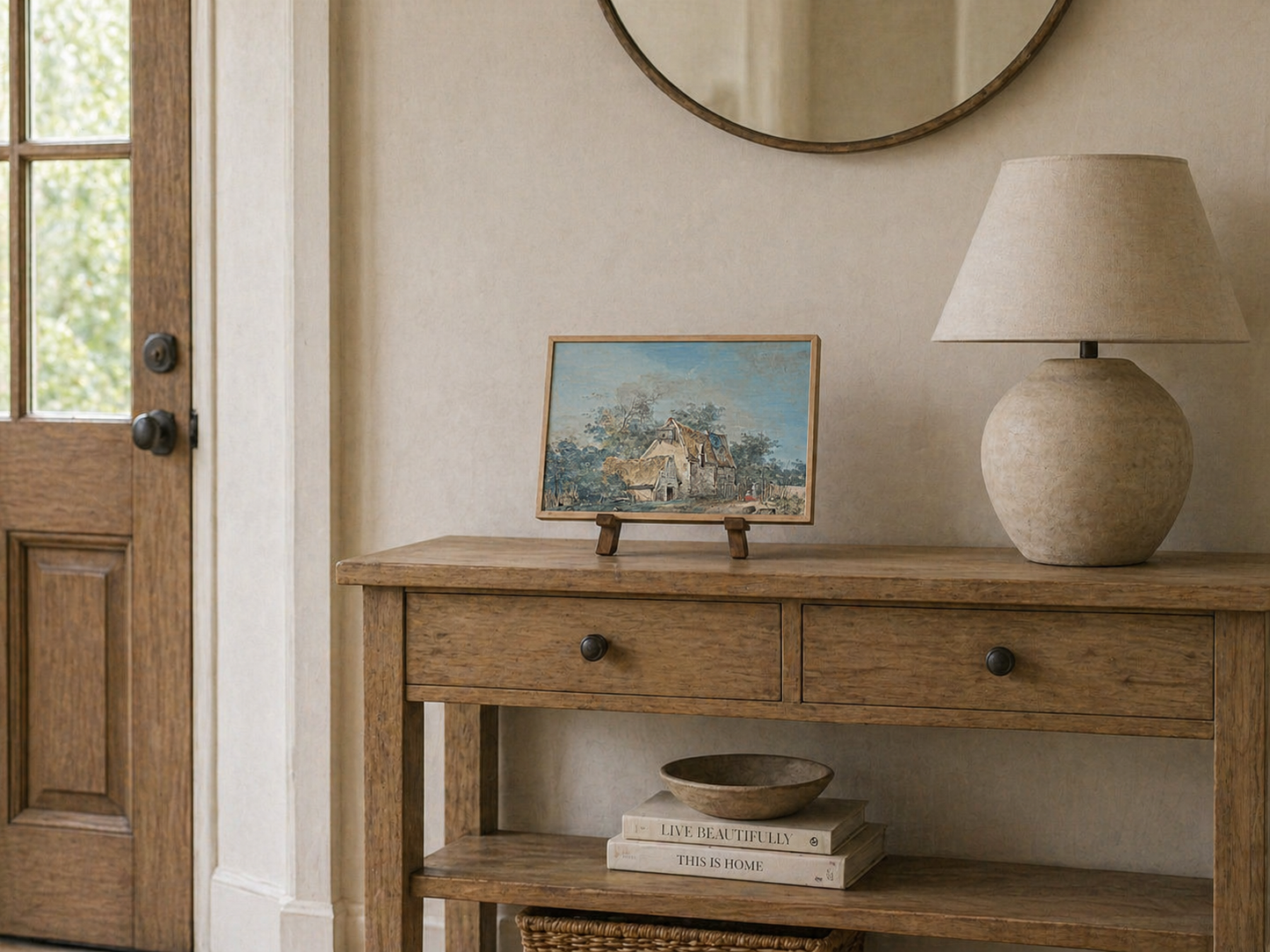 French Country Landscape Wall Art Romantic Countryside Print | Quiet Luxury Wall Decor | Timeless European Elegance