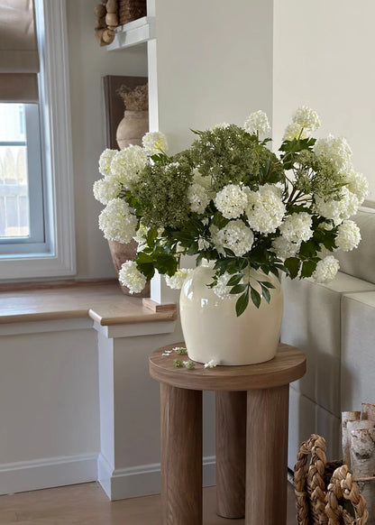 Artificial White Hydrangea - 43.5" Set of 3