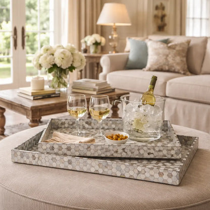 Mother of Pearl Tray—Luxury Serving Trays