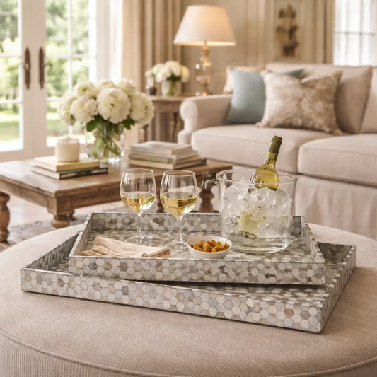 Mother of Pearl Tray—Luxury Serving Trays