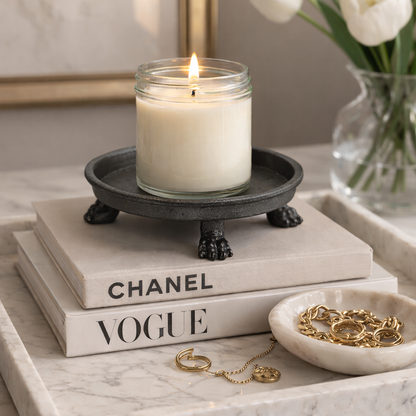 Antique Clawfoot Pedestal Dish
—The Finishing Touch Your Entryway is Missing. Elegant Catchall for Jewelry, Candles & Trinkets (Copy)