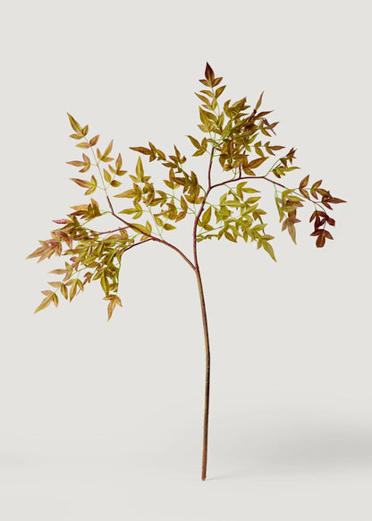 Artificial Nandina Leaf Branch - 39" Set of 3