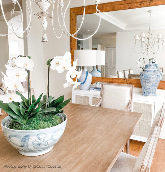 Large Decorative Blue Bowl – Coastal Porcelain Centerpiece | Elegant Table Bowl | Luxury Coffee Table Decor | Statement Home Accent (Copy)
