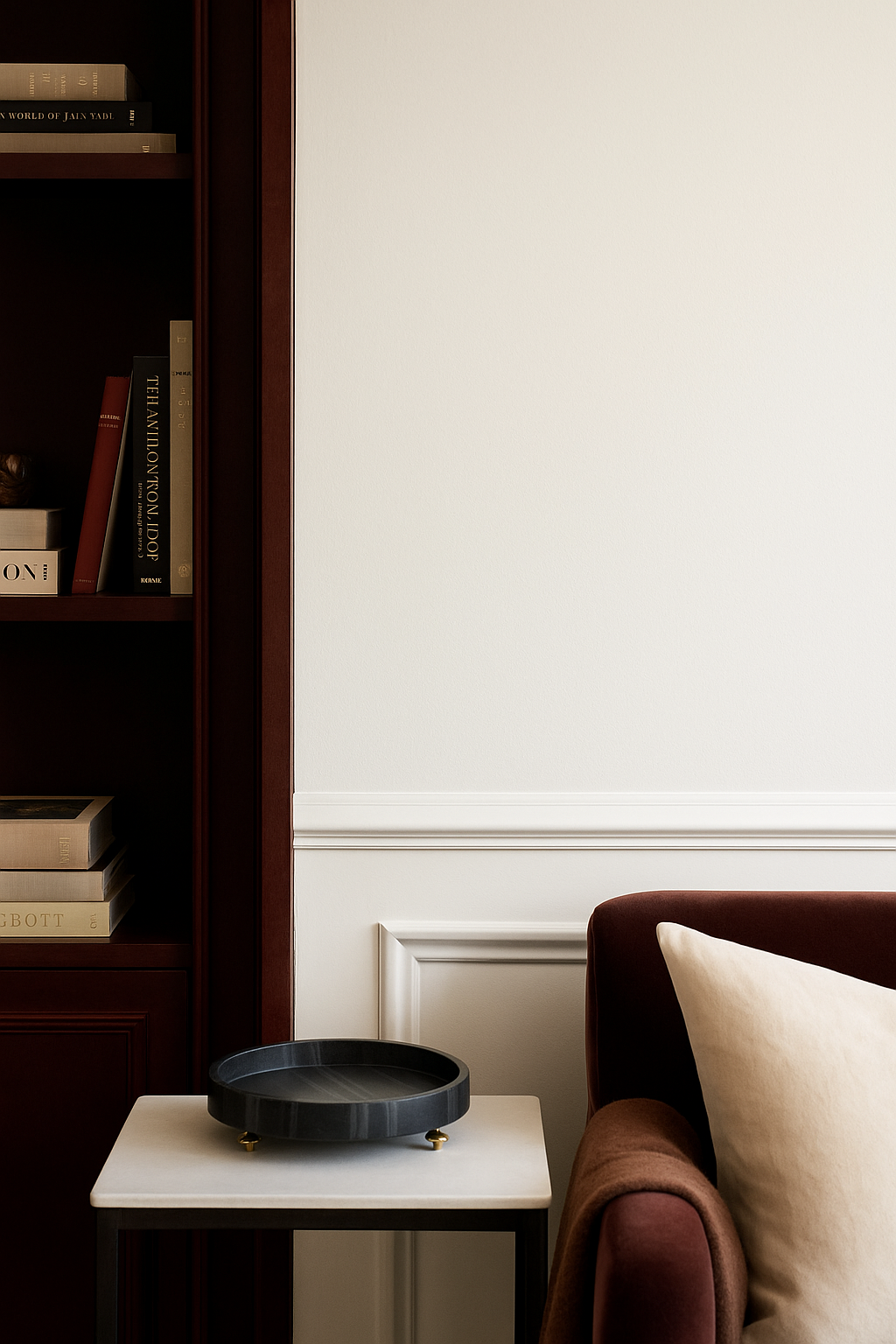 Quintessential Tray In Black Marble