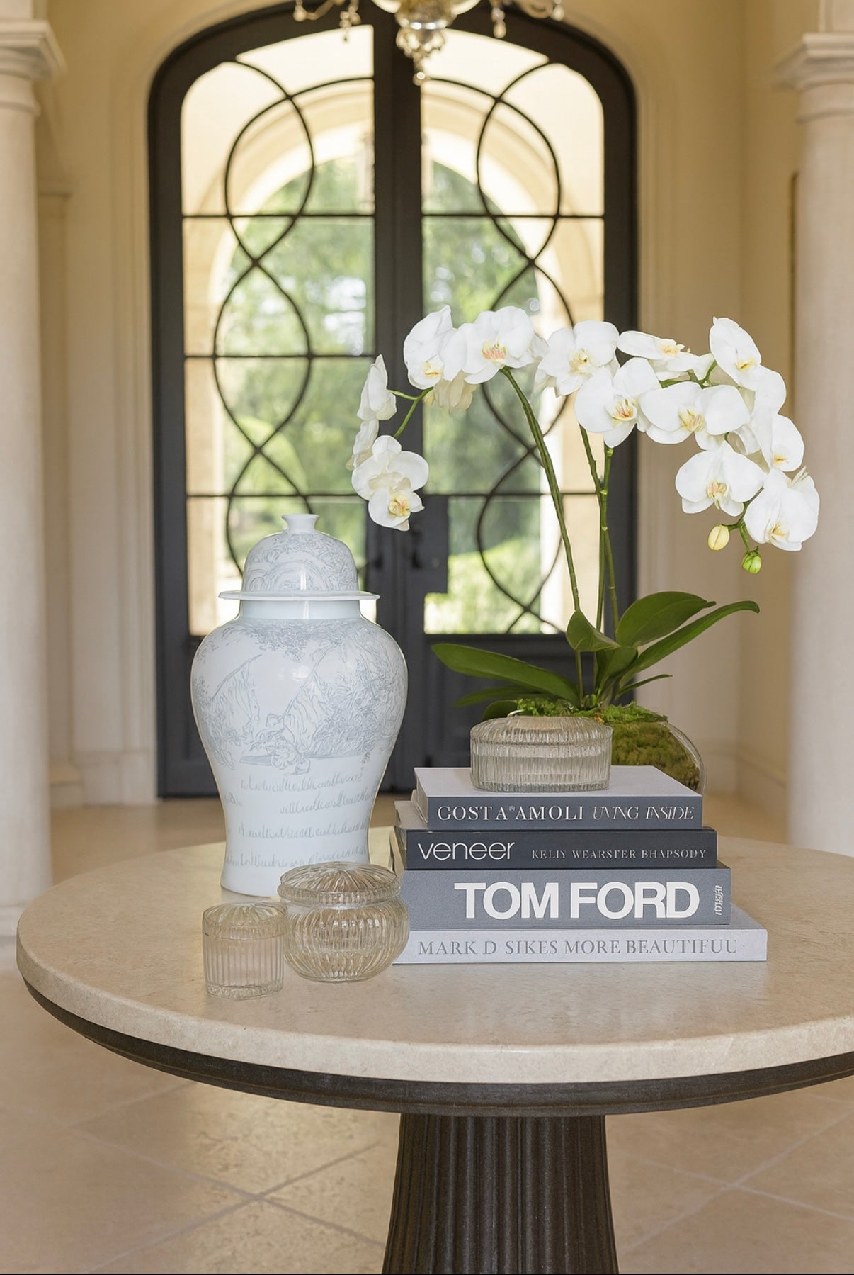 Ink Painting Playful Kids Temple Jar — Handcrafted Porcelain Art Piece