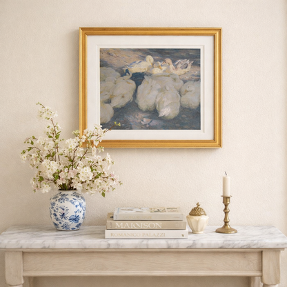 A Study of Ducks — Elegant Vintage Wildlife Art Print