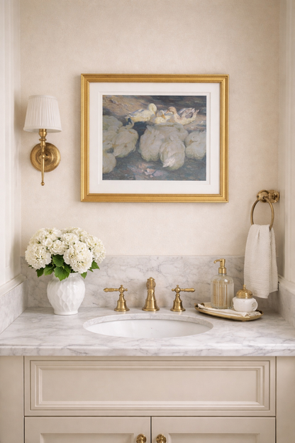 A Study of Ducks — Elegant Vintage Wildlife Art Print