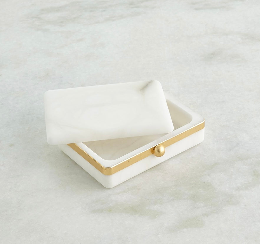 Gold Band Alabaster Boxes