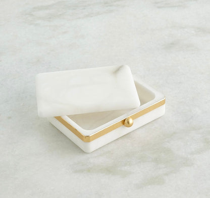 Gold Band Alabaster Boxes