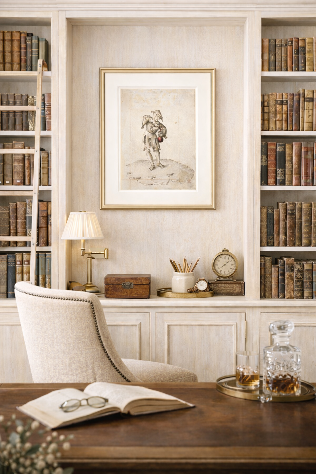 Antique European Jester I Print — Fine Art Wall Decor | Quiet Luxury Living