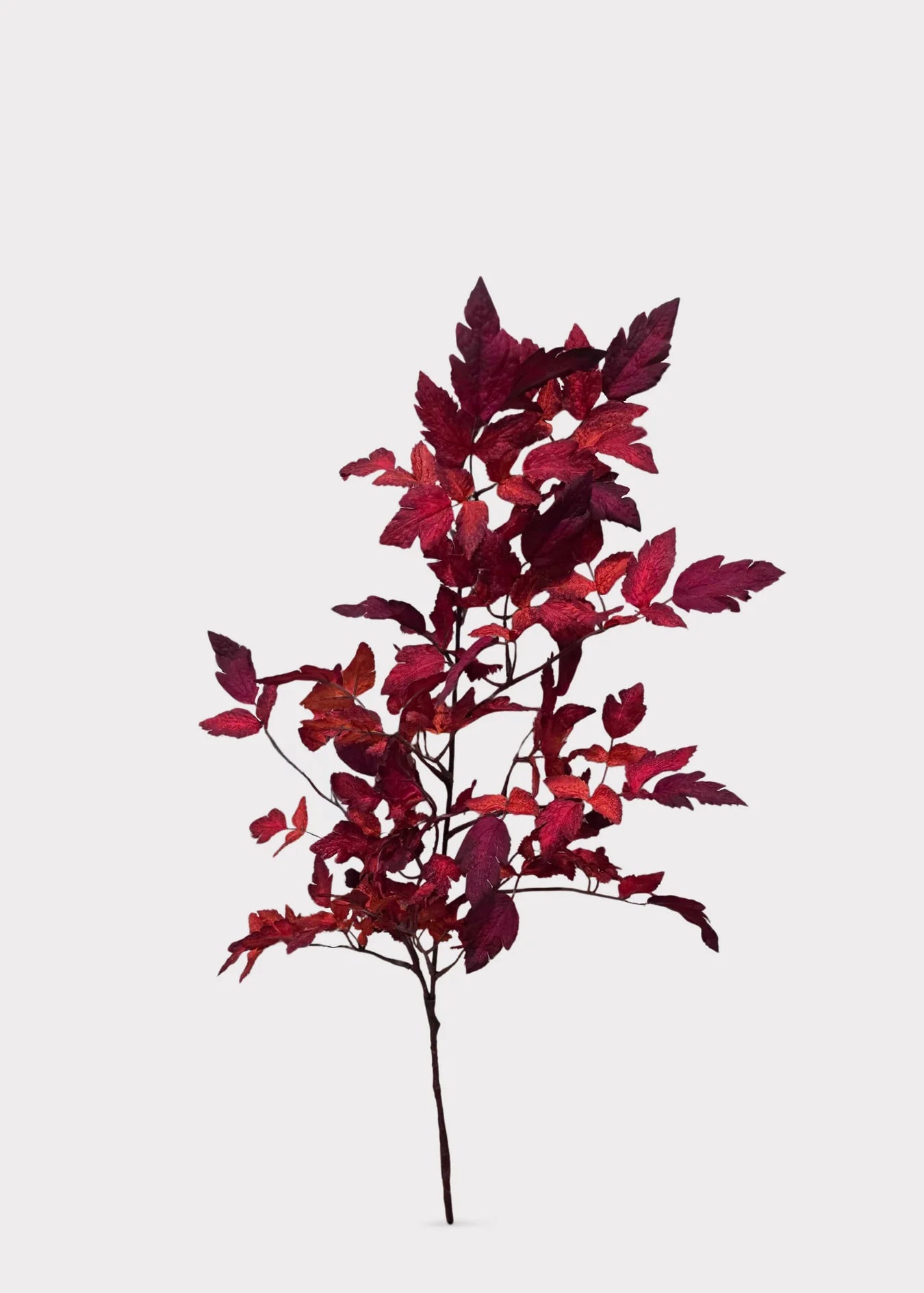 Artificial Cimicifuga Ramosa Fall Branch – Crimson Red, 30”-Set of 3