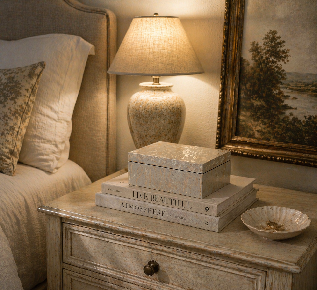Champagne Silver Leaf Boxes – Elegant Decorative Storage | Silver Leaf Lacquer Box