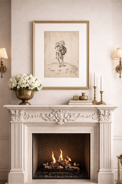 Antique European Jester III Print — Fine Art Wall Decor | Quiet Luxury Living