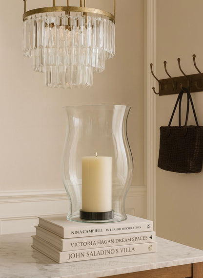 Grande Hurricane — Oversized Glass Candle Hurricane