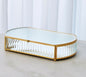 Reeded Glass Oval Box