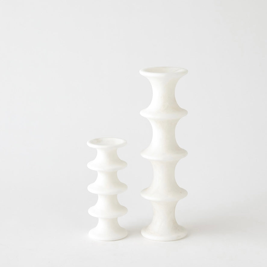 Ridge Alabaster Candlesticks