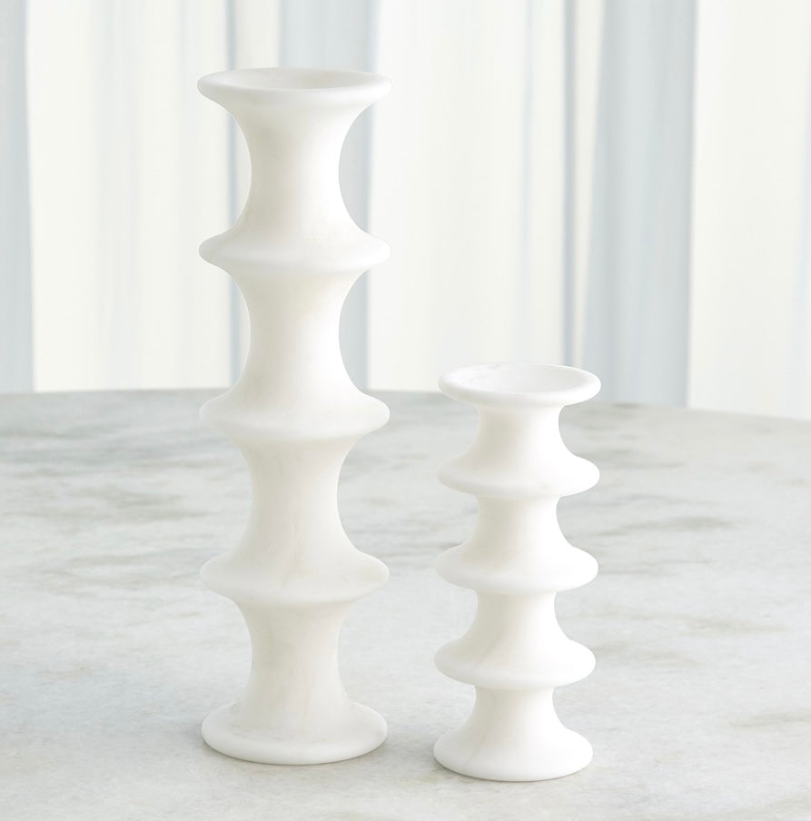 Ridge Alabaster Candlesticks