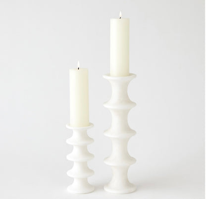 Ridge Alabaster Candlesticks